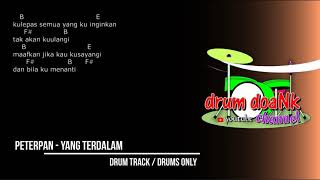 Peterpan  Yang Terdalam drums only chord gitar amp lirik [upl. by Bandeen]