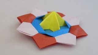 Origami  How to Make a Spinning Top [upl. by Lledo]