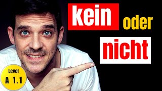 Kein vs Nicht  The difference and rules explained  YourGermanTeacher [upl. by Hiamerej]