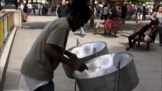 London Street Music from Steel Drums Steelpan Caribbean Instrument [upl. by Jenica648]