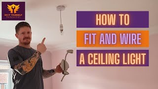 How to Change a Ceiling light  Replacing a Rose Fitting [upl. by Norward]