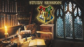 Hogwarts 📚 Study Session ASMR Rainy Window ⚡ Harry Potter Inspired Ambience [upl. by Concettina]