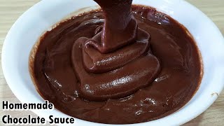 Homemade Chocolate Sauce with Cocoa Powder  Simple Chocolate Sauce Recipe  Kanaks Kitchen [upl. by Shel]