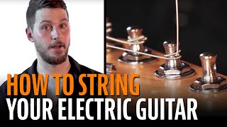 How to String an Electric Guitar [upl. by Zerline]