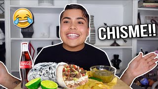 HUGE CARNE ASADA BURRITO MUKBANG [upl. by Ovatsug]