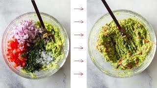 Easy Guacamole  An Authentic Mexican Recipe [upl. by Fotzsyzrk]