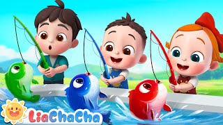 12345 Once I Caught a Fish Alive  Number Song  Kids Songs amp Nursery Rhymes  LiaChaCha [upl. by Bainbrudge]