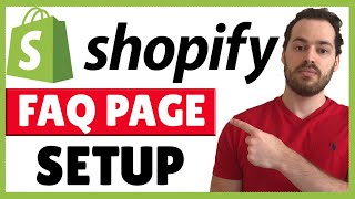 Shopify FAQ Page Tutorial  Complete Template Setup EASY [upl. by Malynda473]