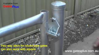 Gate Latch 2 way for round pipe and square [upl. by Charlet]