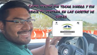 Como viajar seguros sin contacto en las casetas de cobro de las autopistas 🛣 de México con PASE [upl. by Haet]