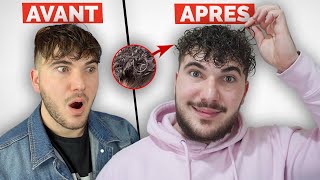 COMMENT AVOIR DES CHEVEUX BOUCLÉS  CURLY HAIR   Permanente cheveux homme [upl. by Roxie]