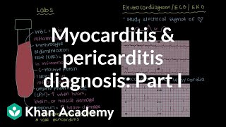 Diagnosis of myocarditis and pericarditis part 1  NCLEXRN  Khan Academy [upl. by Yahc]