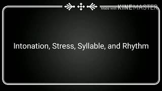 Intonation Syllable Stress and Rhythm Paralinguistic skills [upl. by Jobi]