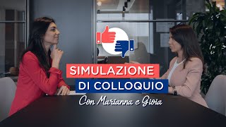 Simulazione di un COLLOQUIO di lavoro [upl. by Battat219]