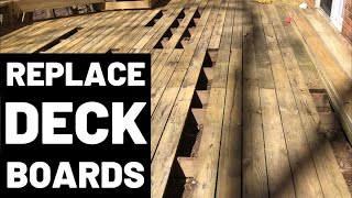 How To Replace Deck Boards [upl. by Inhsor70]