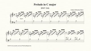 Bach Prelude in C major BWV 846 Organ [upl. by Adriena846]