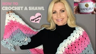 💖 How to Crochet A Beautiful Shawl 💖 Tutorial [upl. by Haynes168]