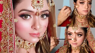 Kashees Products Review Bridal Makeup Using All KASHEES Makeup Products [upl. by Yllim]