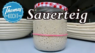 Sauerteig ansetzen füttern und lagern [upl. by Nwotna602]