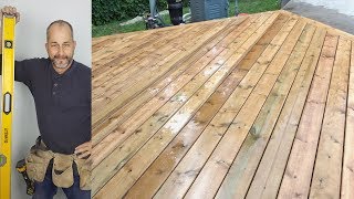 DIY DECK Part 5  Laying Deckboards [upl. by Pauli643]