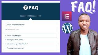 How to Make an FAQ page in WordPress using elementor free  2021  Step By Step [upl. by Ymassej703]