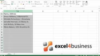 How to Split Text in Excel [upl. by Llerrut600]