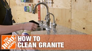 How to Clean Granite  The Home Depot [upl. by Navets893]