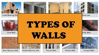 Different Types of Walls  Most common types of walls  BArch Theory  Architecture Aptitude [upl. by Eph291]