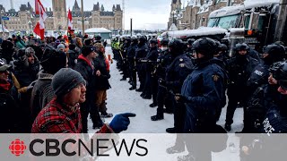 Ottawa marks oneyear anniversary of Freedom Convoy protests [upl. by Toiboid]