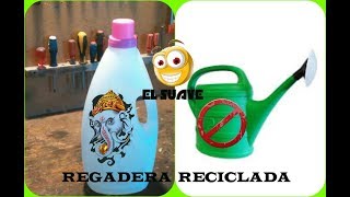 HAZTE UNA REGADERA CASERA RECICLANDO BOTELLAS [upl. by Prady46]