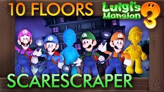 Luigis Mansion 3  Scarescraper 10 Floors CoOp Walkthrough [upl. by Ernestus]