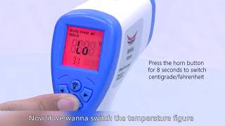 Non contact Infrared thermometer operation guide [upl. by Idoj]