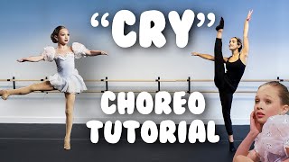 Learn Maddie Zieglers Cry Solo From Dance Moms Full Dance Tutorial [upl. by Navlys]