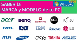 3 modos de saber la marca y modelo de tu PC laptop o fijo [upl. by Pris348]