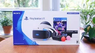 PlayStation VR Unboxing and First Impressions [upl. by Htebharas]