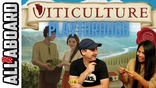 VITICULTURE  Board Game  2Player Playthrough  In the Grip of the Grape [upl. by Jamila]