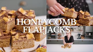 Honeycomb Flapjacks Recipe  Jane’s Patisserie [upl. by Elyrpa555]