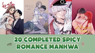 20 COMPLETED SPICY MANHWA  MANHWA RECOMMENDATION [upl. by Mirisola]