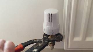 Thermostatic radiator valve stuck in off position [upl. by Aneerak]