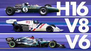 The Incredible Evolution of Formula 1 Engines  Track Evolution [upl. by Gale671]