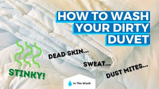 How To Wash A Duvet With Or Without A Washing Machine [upl. by Yerhpmuh]