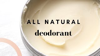 Zero Waste Natural Deodorant DIY Recipe [upl. by Bigot]