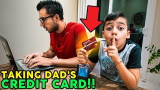 8 YEAR OLD SON TAKES HIS DADS CREDIT CARD BUYS iMAC  The Royalty Family [upl. by Edveh]