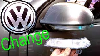 How to Change Mirror Signal VW Volkswagen [upl. by Arbmik202]