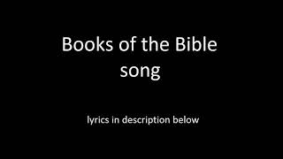 Books of the Bible song [upl. by Heywood]