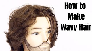 How to make Straight Hair Wavy  TheSalonGuy [upl. by Ayk696]