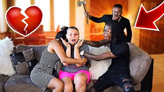 ABUSIVE BOYFRIEND PRANK ON CARMEN amp COREY GETS VIOLENT [upl. by Dagnah918]