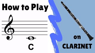 How to Play quotCquot on Clarinet below the staff [upl. by Lesde]