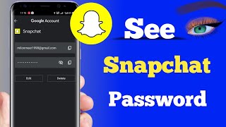 How to See Snapchat Password  How to find out my snapchat password [upl. by Edi]