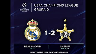 Real Madrid vs Sheriff 1−2  28092021 [upl. by Terence926]